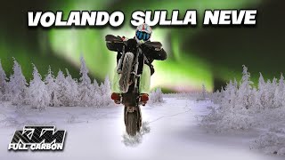 WHEELIE SOTTO LAURORA BOREALEKTM 450 SMR TEST ON ICE [upl. by Imorej]