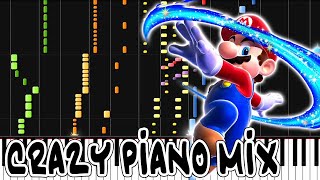 Crazy Piano mix GUSTY GARDEN Super Mario Galaxy [upl. by Eladal]