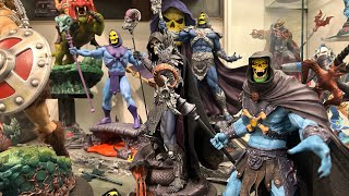 Quick review of Tweeterheads Skeletor maquette and comparing 4 different Skeletor statues [upl. by Socha]