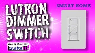 How To Install A Lutron Dimmer Switch DIY Smart Home [upl. by Ehudd]