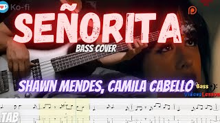 Shawn Mendes Camila Cabello  Señorita  Bass COVER [upl. by Akimak]