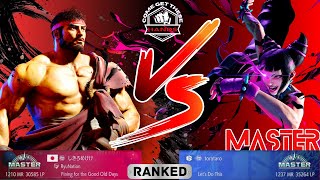 Ryu Vs Juri  Master League Ranked Match  Street Fighter 6 [upl. by Ligetti]