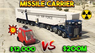 GTA 5  CHEAP MISSILE CARRIER VS EXPENSIVE MISSILE CARRIER [upl. by Secnarf]