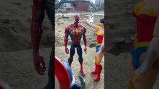 Joker and Harley Quinn transform to harm SpiderMan  Marvel Toys [upl. by Dreda]