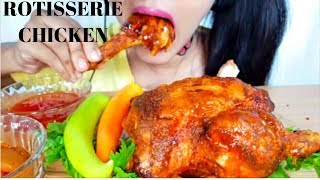 SAVAGE EATING WHOLE ROTISSERIE CHICKEN ASMR VOICE REVEAL [upl. by Feetal]