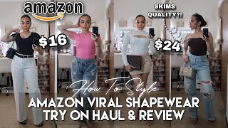 AMAZON VIRAL SHAPEWEAR TRY ON HAUL REVIEW  HOW TO STYLE  SHAPERX SHAPEWEAR UNDER 30 [upl. by Ahon]