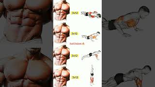 Chest workout and Sixpack or ABS workout and triceps or Biseps muscles exercise viralshortshorts [upl. by Arnaldo]