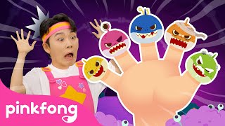 Zombie Shark Finger Family  Finger Family Song  Spooky Baby Sharks Everywhere  Pinkfong Official [upl. by Auhoj]