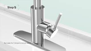 Kraus Easy Install Kitchen Faucets  Installation Video [upl. by Illom606]