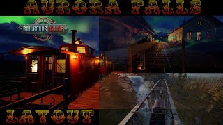 RAILROADS ONLINE AURORA FALLS LAYOUT [upl. by Harobed]