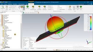 axial ratio below 3 circular polarization using technique of diagonal slot for 24GHz using CST [upl. by Mak258]