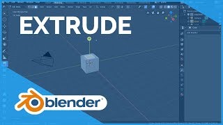 Extrude  Blender 280 Fundamentals [upl. by Ainecey]