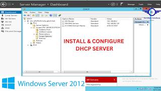 How to Install and Configure DHCP Server on Windows Server 2012 R2  configure DHCP Server in AD [upl. by Fiona]