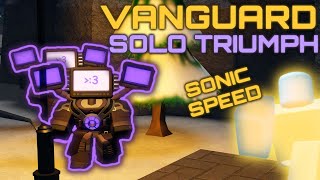 VANGUARD CHALLENGE SOLO TRIUMPH  Tower Defense Simulator  Roblox [upl. by Malita]