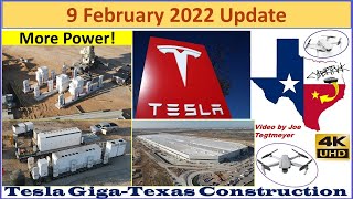 Tesla Gigafactory Texas 9 February 2022 Cyber Truck amp Model Y Factory Construction Update 0730AM [upl. by Ylelhsa]