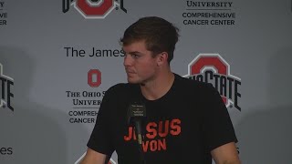 Postgame Interview Ohio State QB Will Howard [upl. by Rodolphe900]