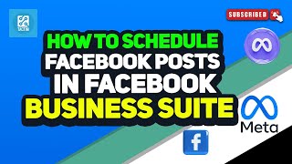 How To Schedule Facebook Posts In Facebook Business Suite 2024 [upl. by Nelaf703]