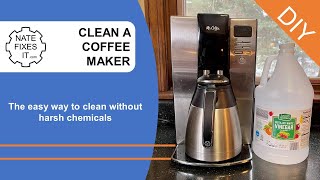 How to clean your coffeemaker without harsh chemicals  all natural cleaning hacks [upl. by Crotty]