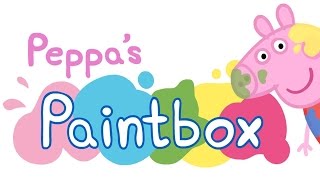 Peppas Paintbox Part 1  iPad app demo for kids  Ellie [upl. by Atarman]