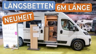 Der beliebteste Kastenwagen mit 6m und Längsbetten  Neue Wohnwelt  Pössl Summit Shine 600 L [upl. by Ahsilat]