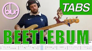 Beetlebum bass tabs  Blur PLAYALONG [upl. by Allimac8]