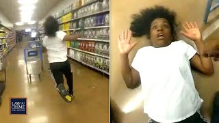 Bodycam Ohio Cops Arrest Murder Suspect After Wild Foot Chase Through Walmart [upl. by Raychel874]