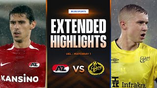 AZ Alkmaar vs Elfsborg Extended Highlights  UEL League Phase MD 1  CBS Sports Golazo  Europe [upl. by Enayr]