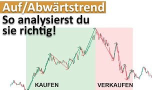 So analysierst du Aufwärtstrends und Abwärtstrends richtig Komplettes Tutorial  Deutsch [upl. by Leunamesoj613]