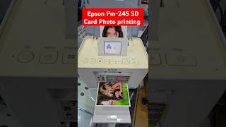 Epson Pm245 SD Card Photo printing best printer Epson printersupport [upl. by Aubyn]