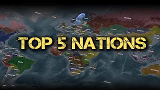 TOP 5 Nations to Play With in Conflict of Nations World War 3 [upl. by Alliuqal]