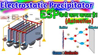 ESP Working Explained Animation  Electrostatic Precipitator ESP amp Its Components [upl. by Kevin]