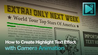 Text Highlight Effect in VSDC Free Video Editor [upl. by Neelia]