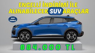 Engelli İndirimi Ötv Muafiyeti ile Alınabilecek Tüm Suv Araçlar [upl. by Hazem437]