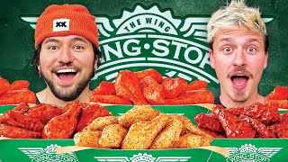 Trying EVERY Wing Flavor From Wingstop [upl. by Rennat]