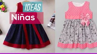 20 IDEAS para hacer Vestidos para Niñas preciosos [upl. by Josias]