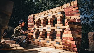 BRICKLAYING  TWISTED BRICK WALL [upl. by Ettelracs]