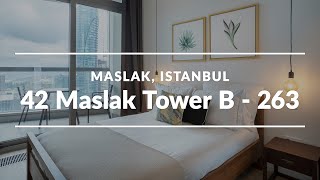 Istanbul Apartment Tour  Furnished TwoBedroom Home in Maslak Tower B Istanbul [upl. by Merralee488]