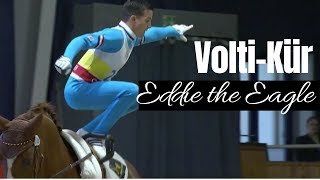 Skispringer im Volti 🎿  Jannis Drewell als Eddie the Eagle  CVIO Aachen 2019 [upl. by Yralam114]