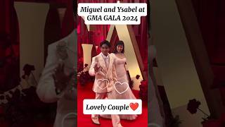 Miguel Tanfelix and Ysabel Ortega at GMA GALA 2024 migueltanfelix ysabelortega MaritesAkoTV [upl. by Llert544]