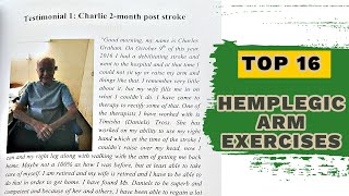 16 Arm Exercises for Hemiplegic Stroke Patients [upl. by Oiralih751]