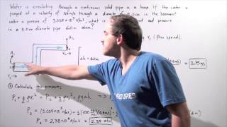 Bernoullis Equation Example [upl. by Magdau77]