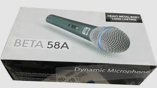 Beta 58A dynamic microphone unboxing [upl. by Raeann]