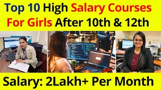 Top 10 High Salary Jobs For Girls 2025  Best Career Options After 12th [upl. by Prentiss]