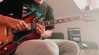 Epiphone ES335 Blues in G Jam DEMO No Talking [upl. by Llerrej298]