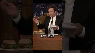 Gigi Hadid eats burger🥰🥰with Jimmy fallon jimmyfallon gigihadid tonightshow trending shorts [upl. by Adiela]