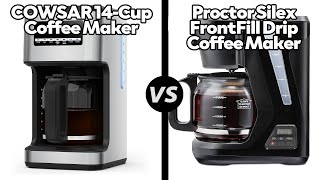 COWSAR 14Cup Coffee Maker vs Proctor Silex FrontFill Drip Coffee MakerWhich One Is Better [upl. by Jeralee]