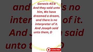 quotJoseph Interprets Dreams by Gods Wisdomquot Genesis 408shortvideo youtubeshorts ytshorts youtube [upl. by Fitzsimmons803]