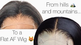 get the top of your wig to lay FLAT  Easy Styling Tips you NEED to know in 2020 [upl. by Neirad952]