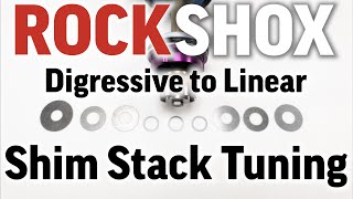 Rockshox Deluxe Compression Shim Stack Tuning change from digressive to linear  guide for beginners [upl. by Aynodal937]