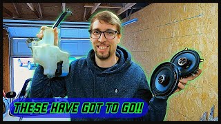 Removing speakers and washer fluid tank Miata Weight Reduction EP5 [upl. by Aneryc]